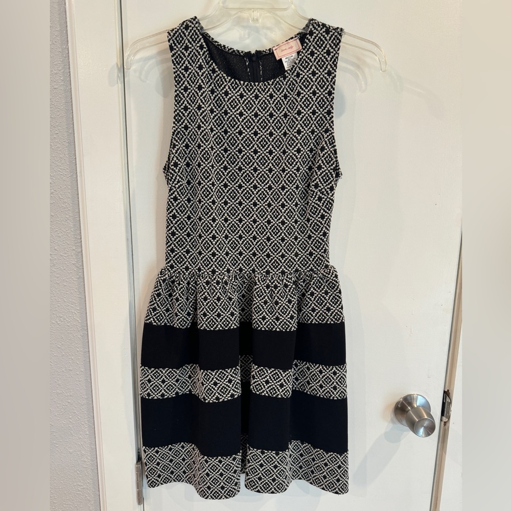 Black and cream dress